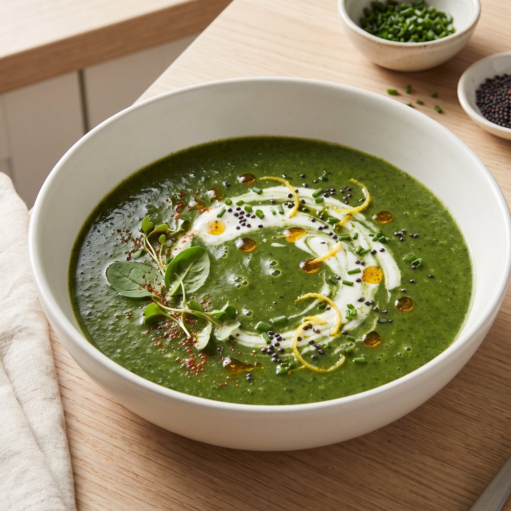 Creamy Curry Spinach Soup