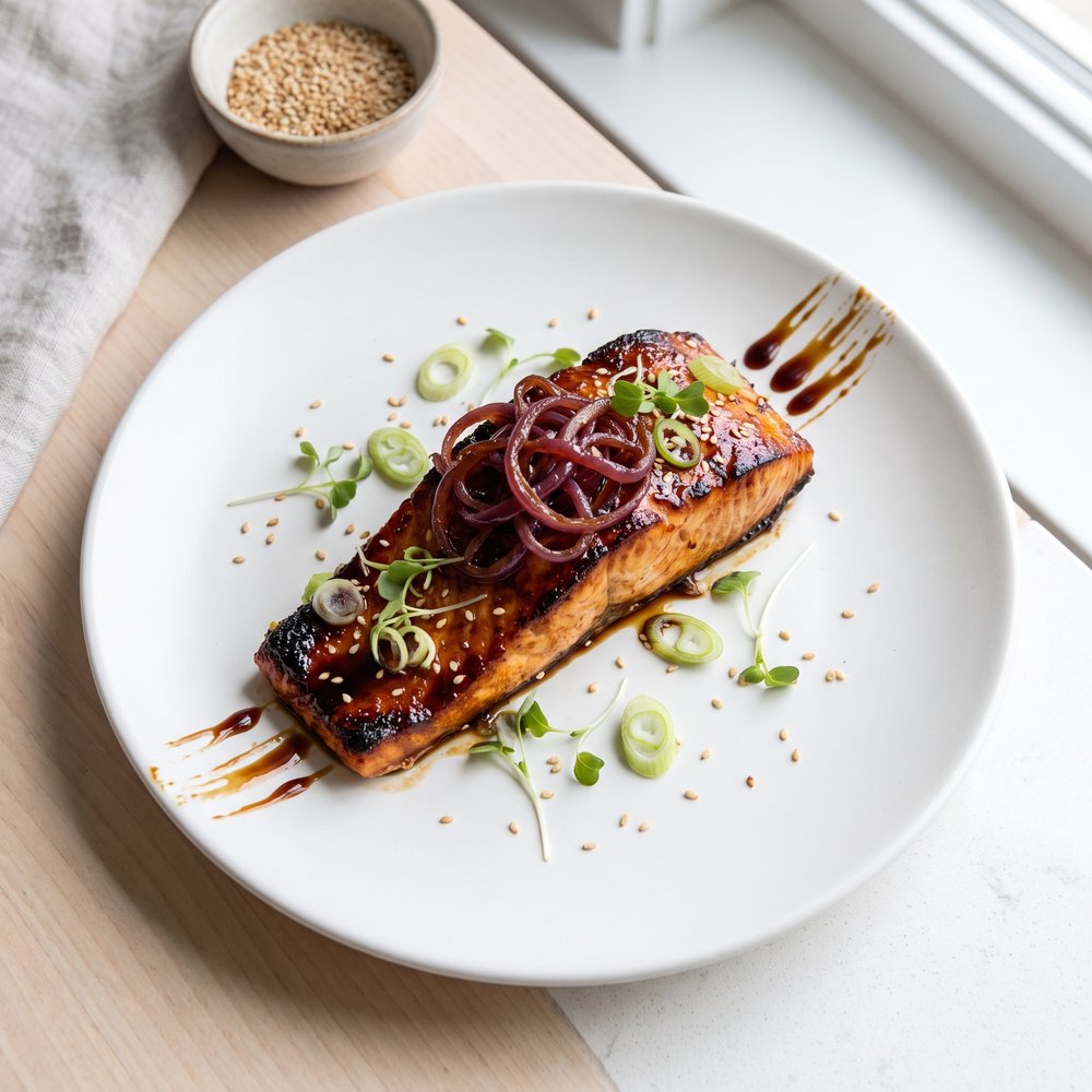 Brown Sugar–Soy Broiled Salmon