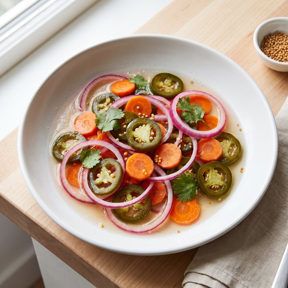 Quick-Pickled Jalapeños with Carrots