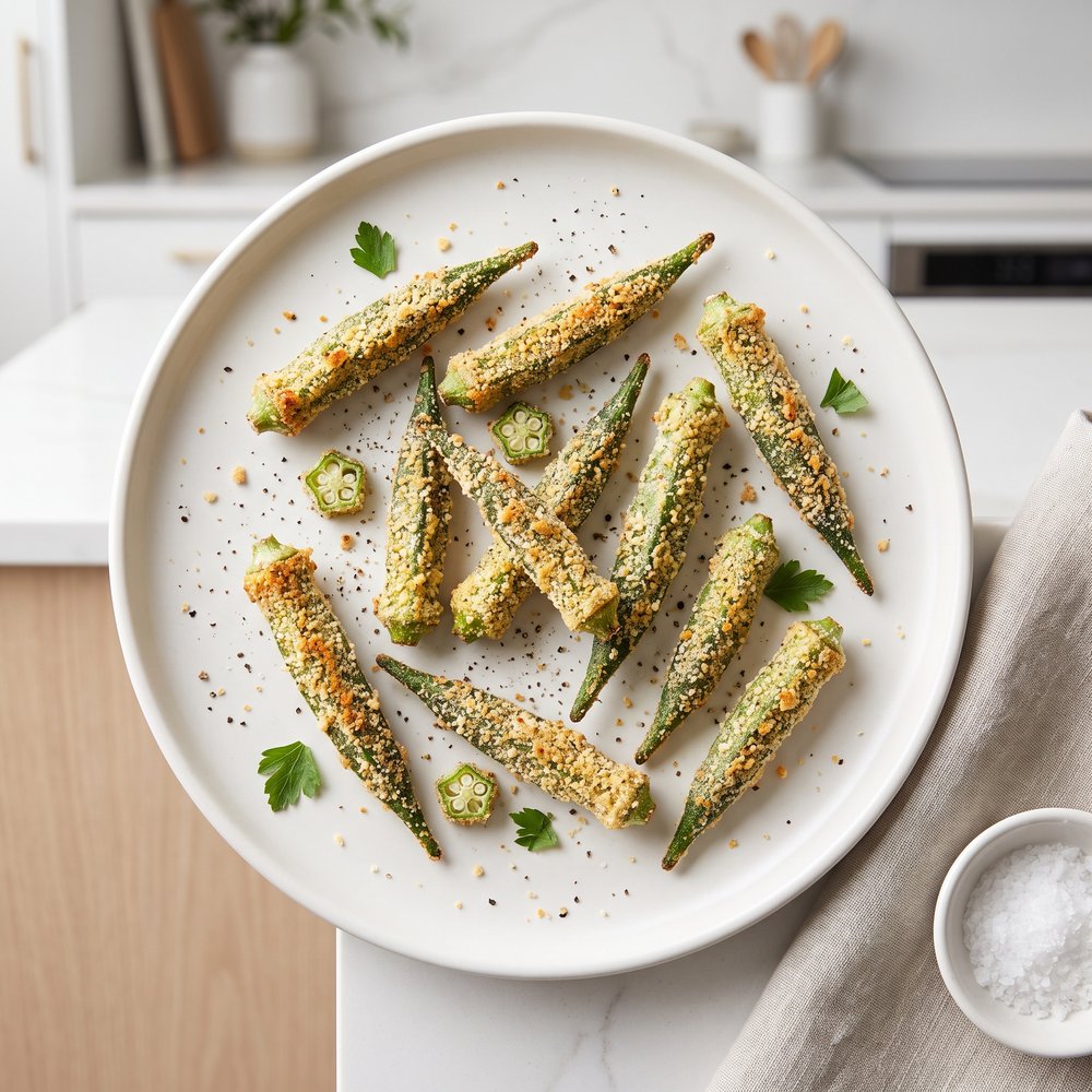 Crispy Baked Okra