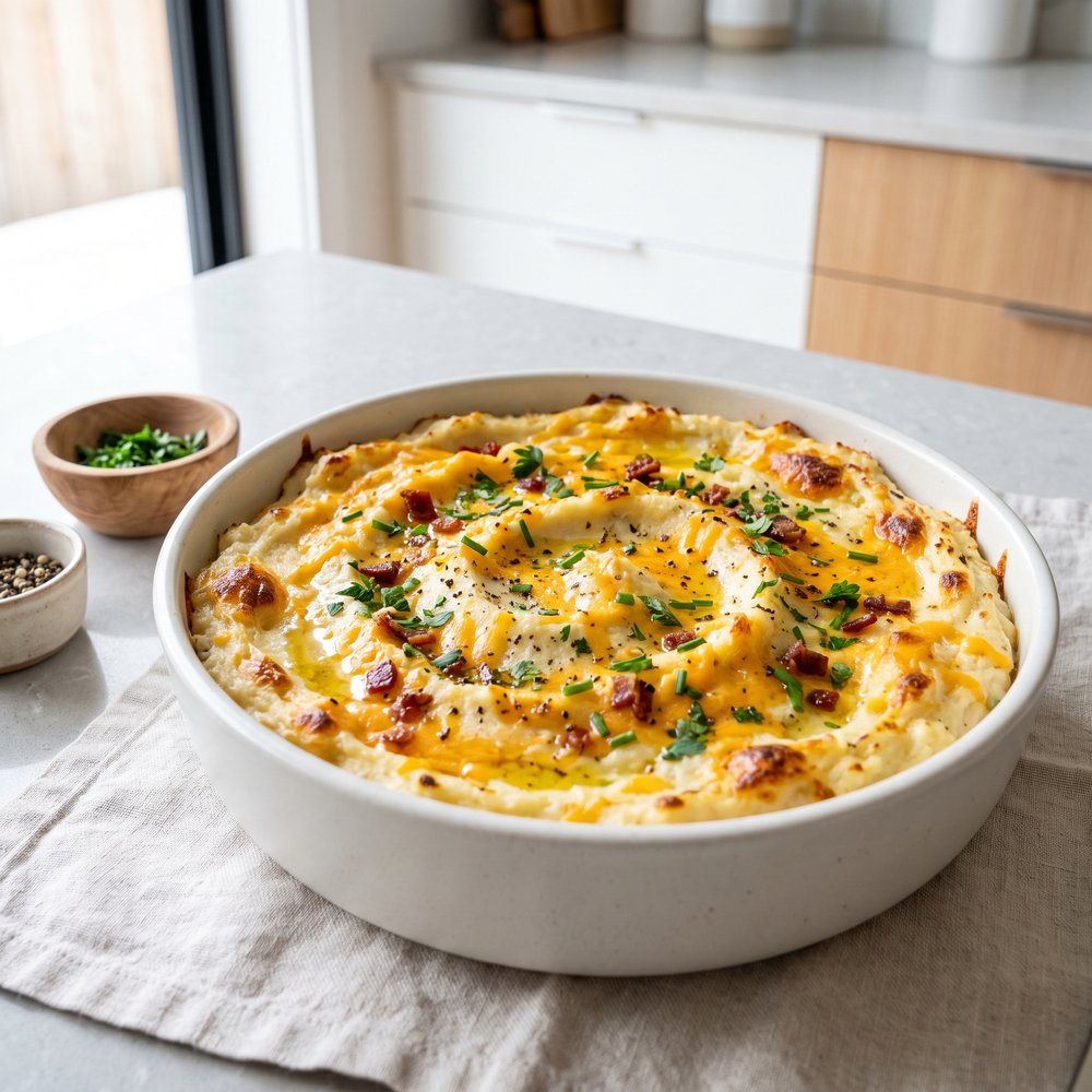 Loaded Ranch Mashed Cauliflower