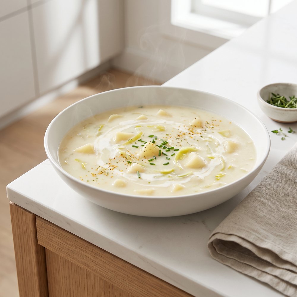 Pressure Cooker Potato and Leek Soup