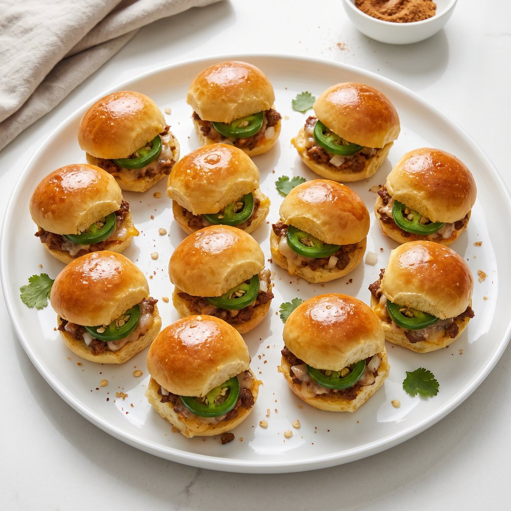 Jalapeño-Stuffed Mini Burger Bites