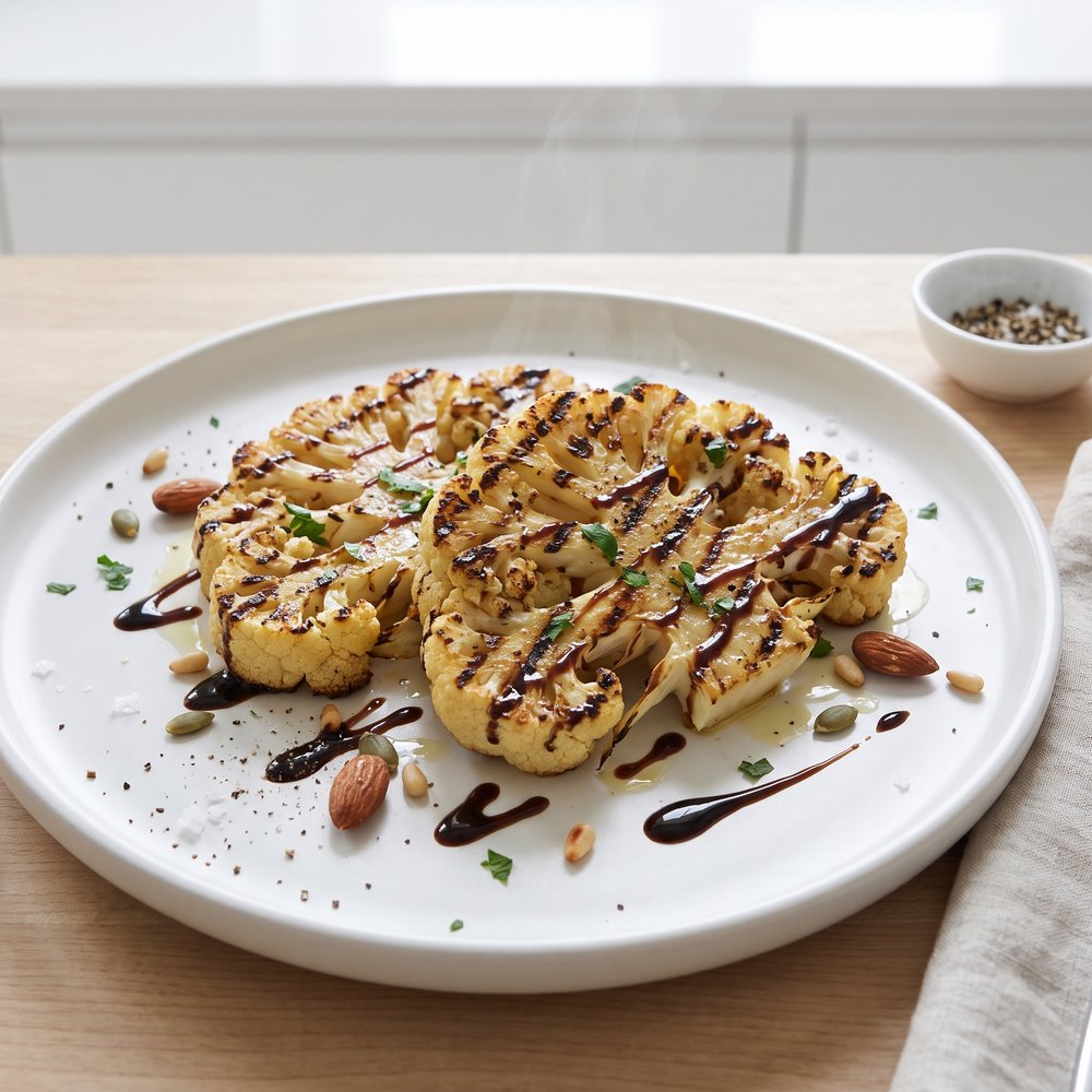 Brown Sugar–Salt Grilled Cauliflower Steaks