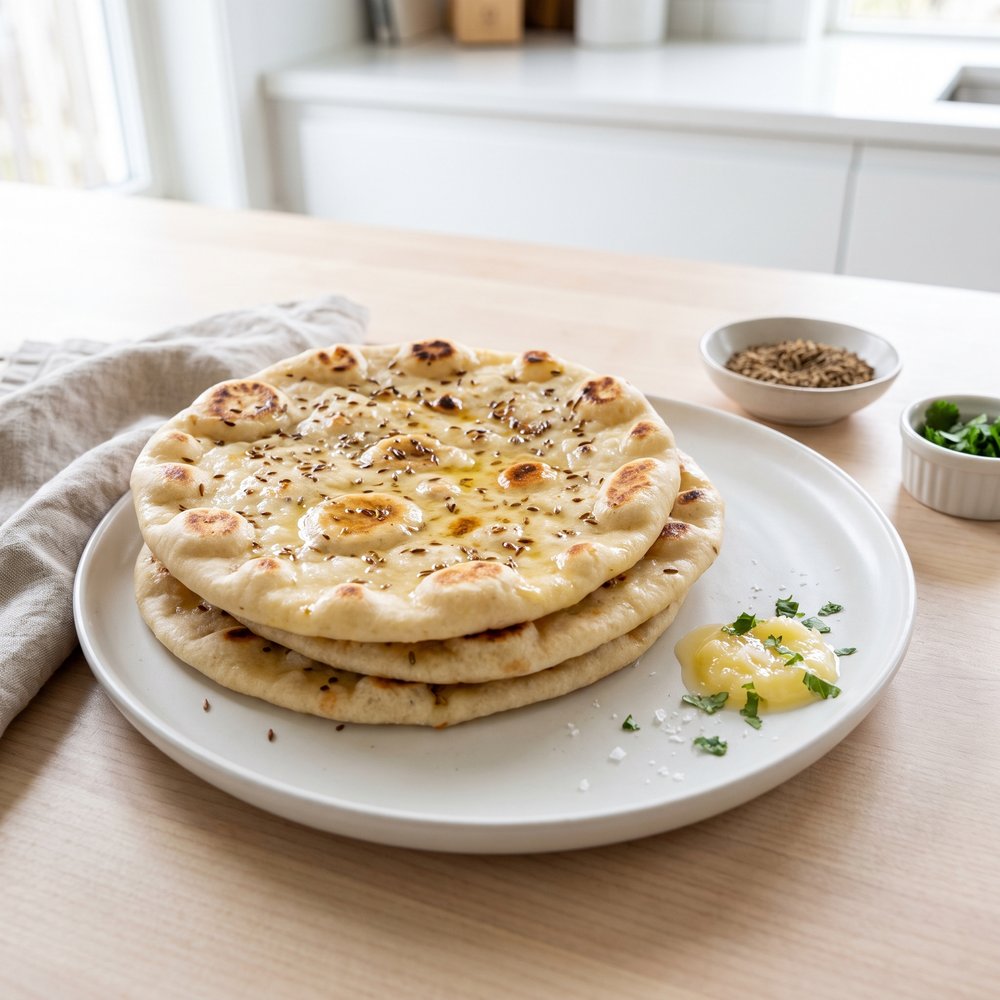 Quick Cumin Flatbread (Naan-Style)