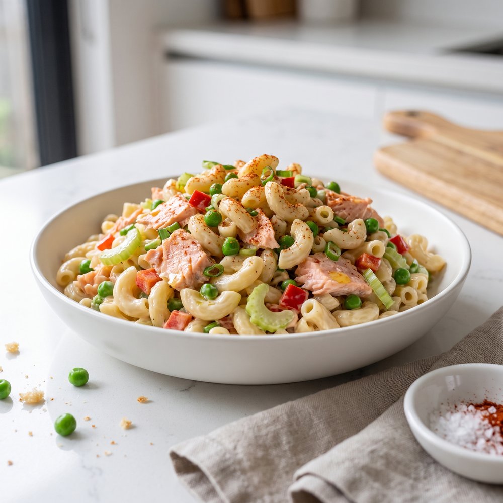 Creamy Pasta Salad with Salmon