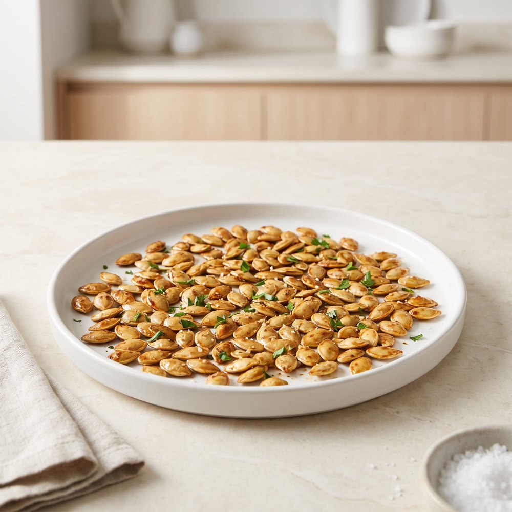 Roasted Spiced Pumpkin Seeds