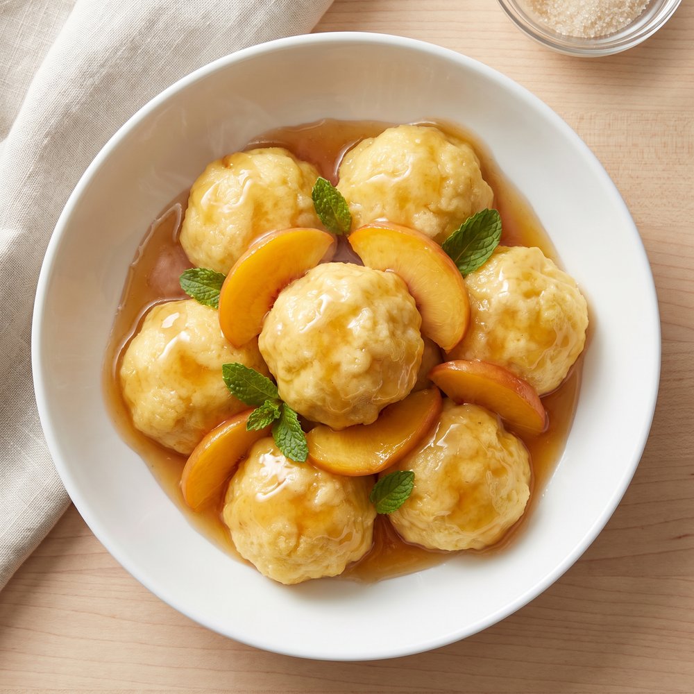 Old-Fashioned Peach Dumplings, Amish-Style