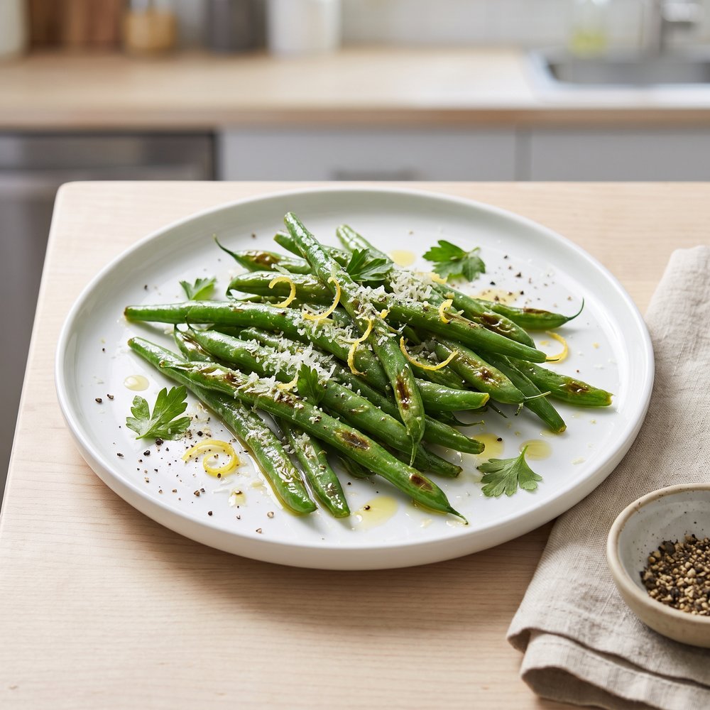 Bright and Simple Lemon-Garlic Green Beans
