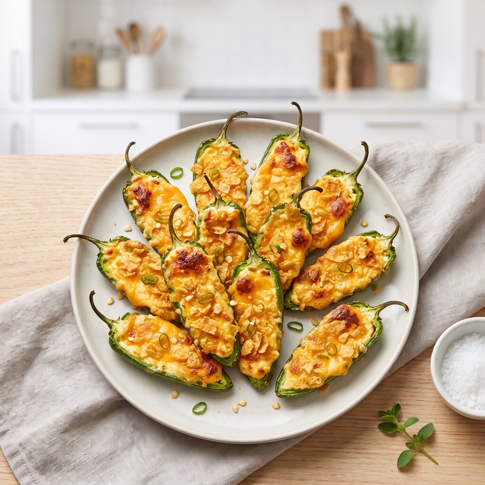 Cheesy Baked Jalapeño Poppers