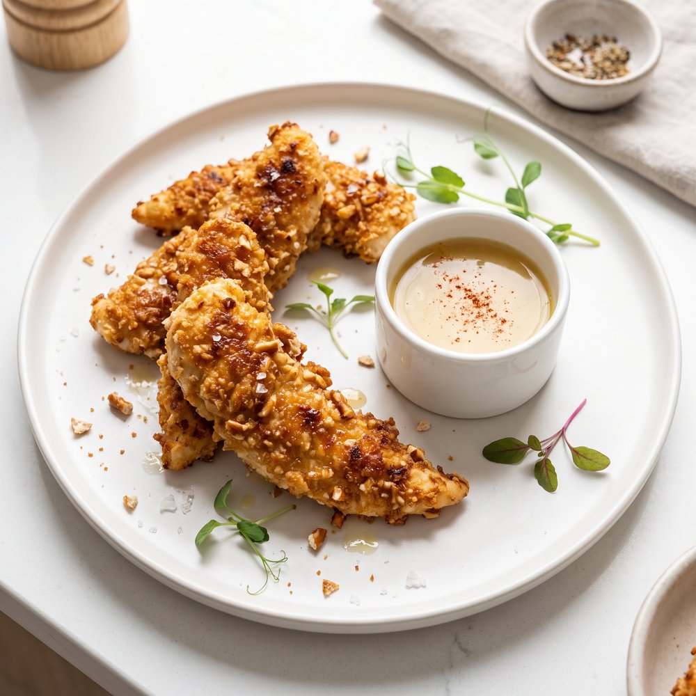 Crispy Pretzel-Coated Chicken Tenders
