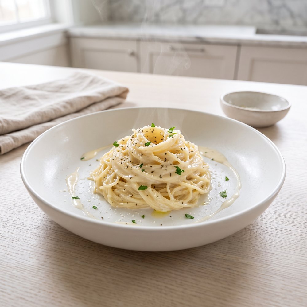 From-Scratch Parmesan Angel Hair (Pasta Roni Style)