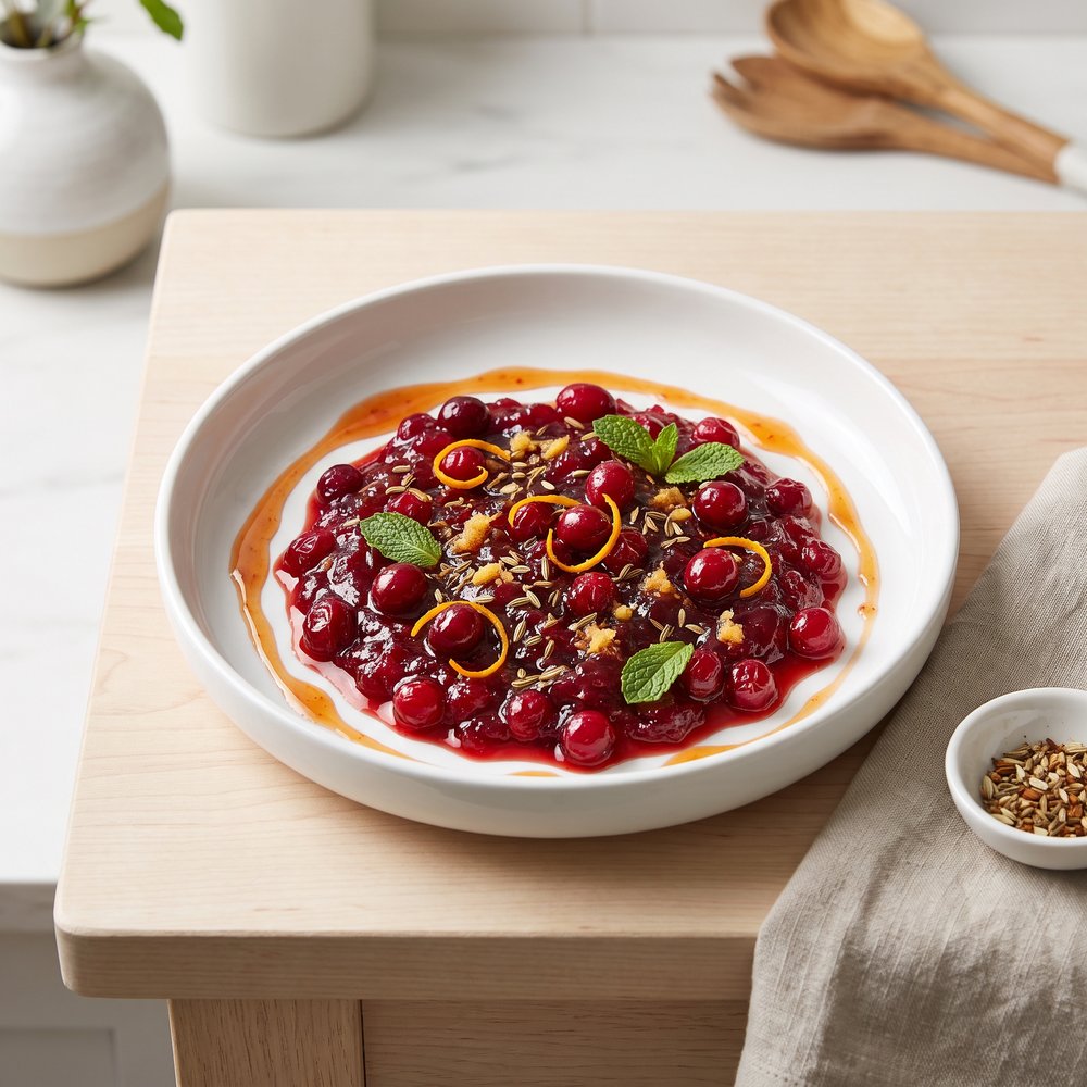 Instant Pot Easy Vegan Cranberry Orange Chutney