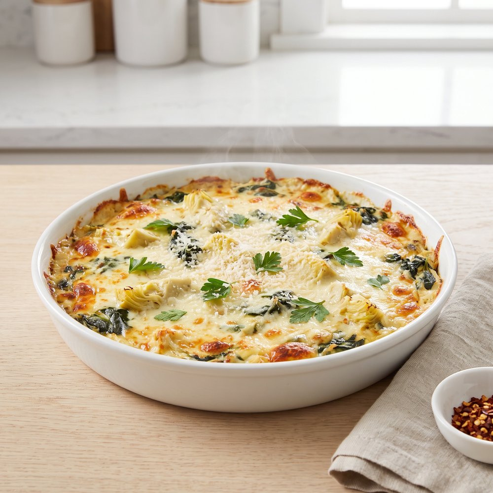 Baked Spinach and Artichoke Cream Cheese Dip