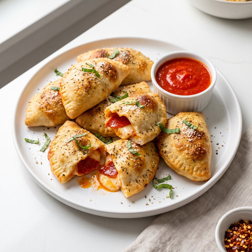 Crispy Air-Fryer Mini Pepperoni Calzones