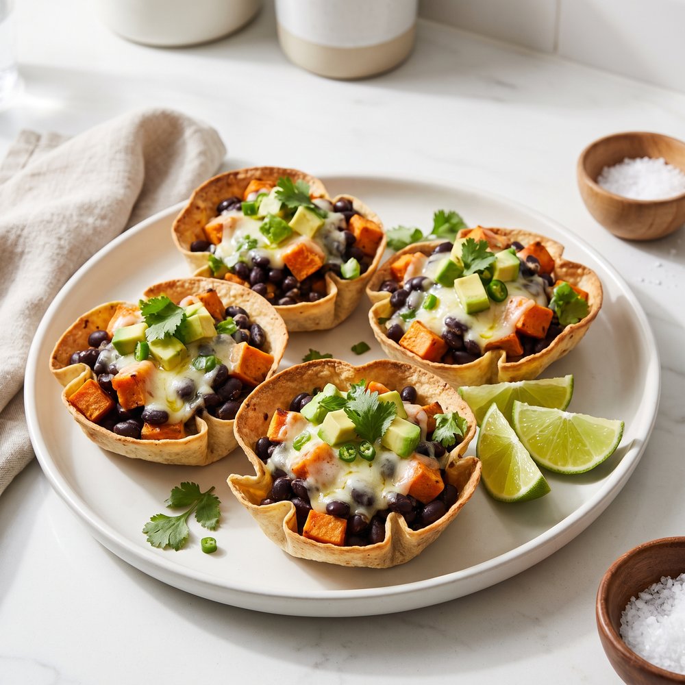 Black Bean & Sweet Potato Taco Bites