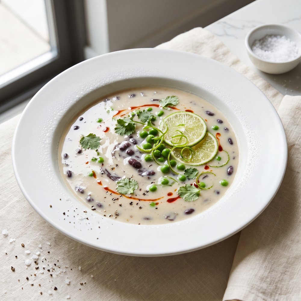 Island-Style Coconut Black Bean Soup