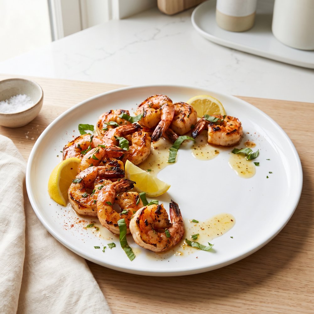 Herbed Lemon-Garlic Grilled Shrimp