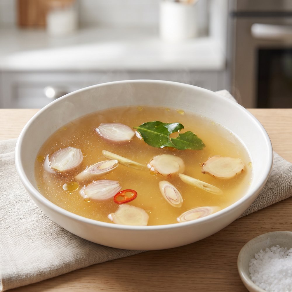 Aromatic Thai-Style Chicken Broth