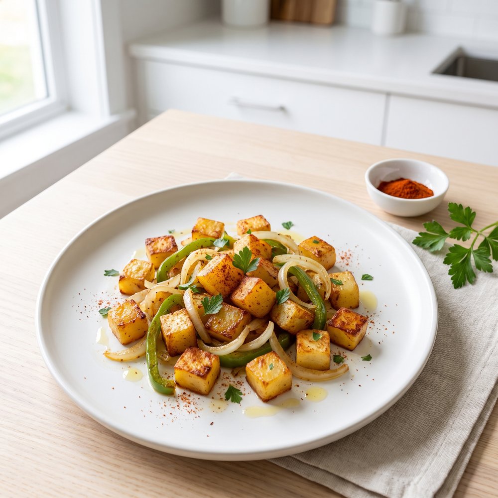 Skillet Home Fries with Onions and Peppers