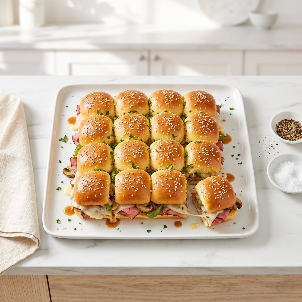 Baked Roast Beef Party Sliders