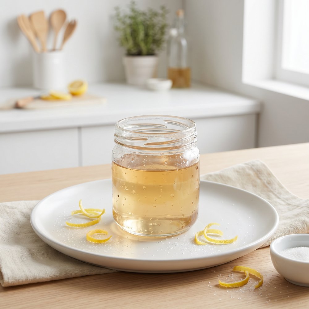 Brandy-Infused Lemon Simple Syrup