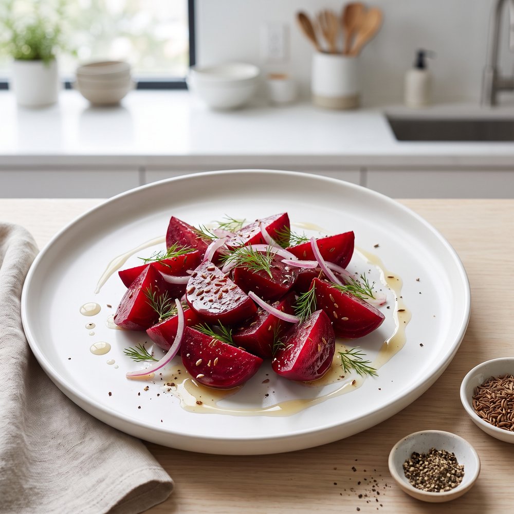 Caraway-Kissed German Beet Salad