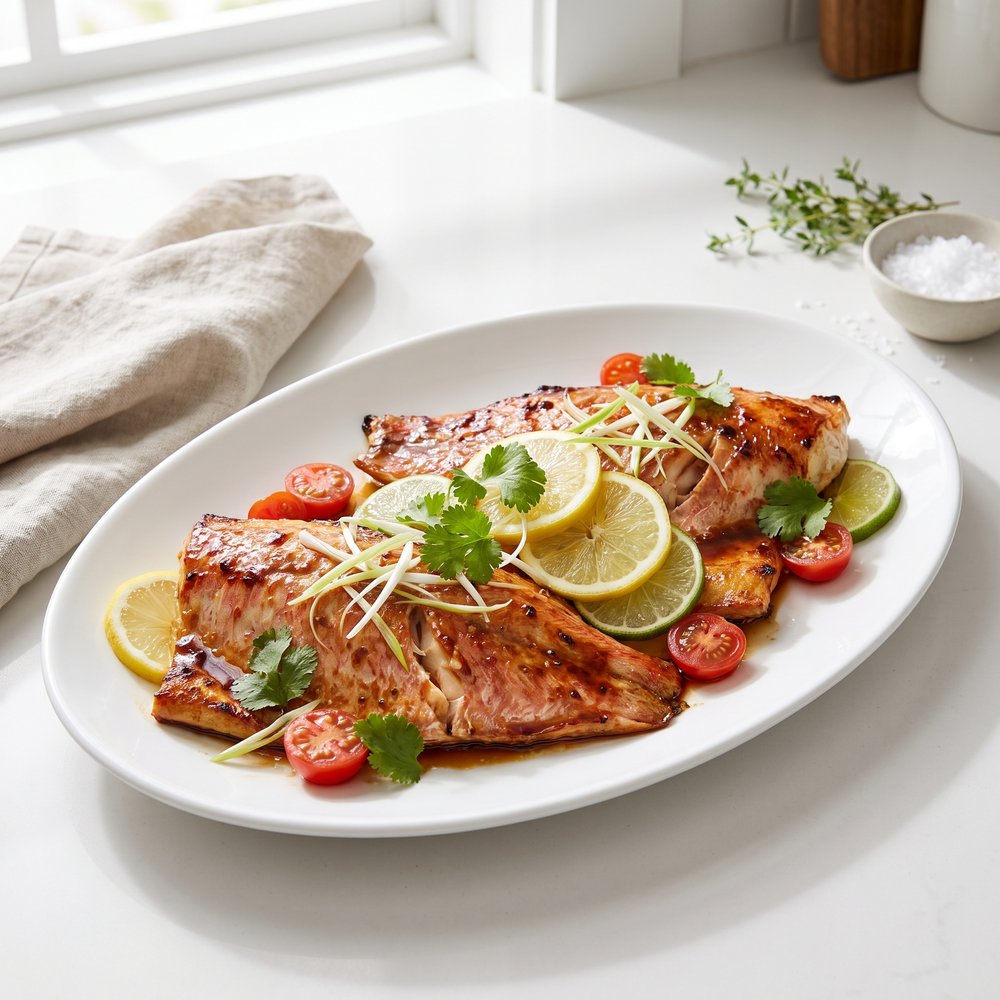 Oven-Roasted Red Snapper with Citrus and Ginger