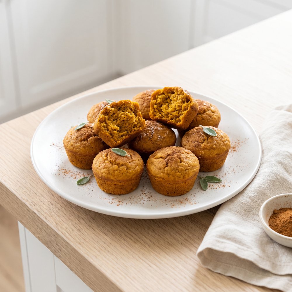 Kim's Virtuous Mini Pumpkin Muffins