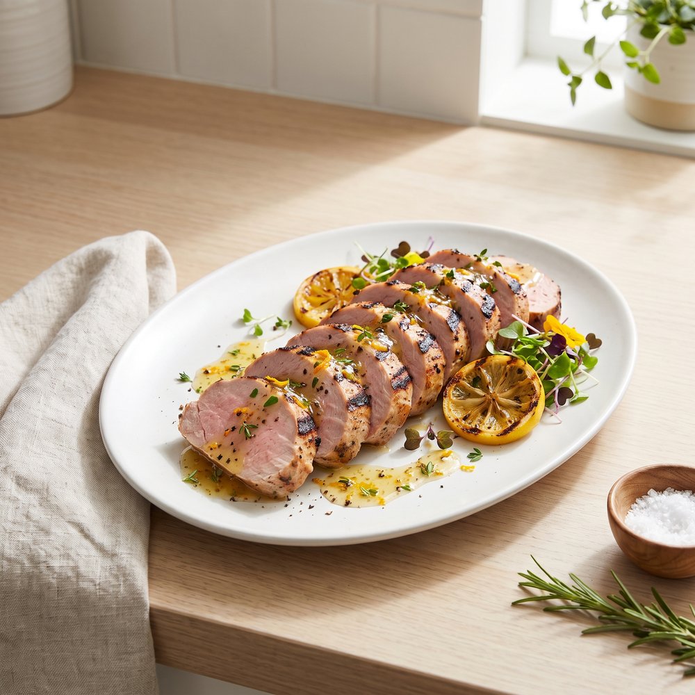 Grilled Brined Pork Tenderloin
