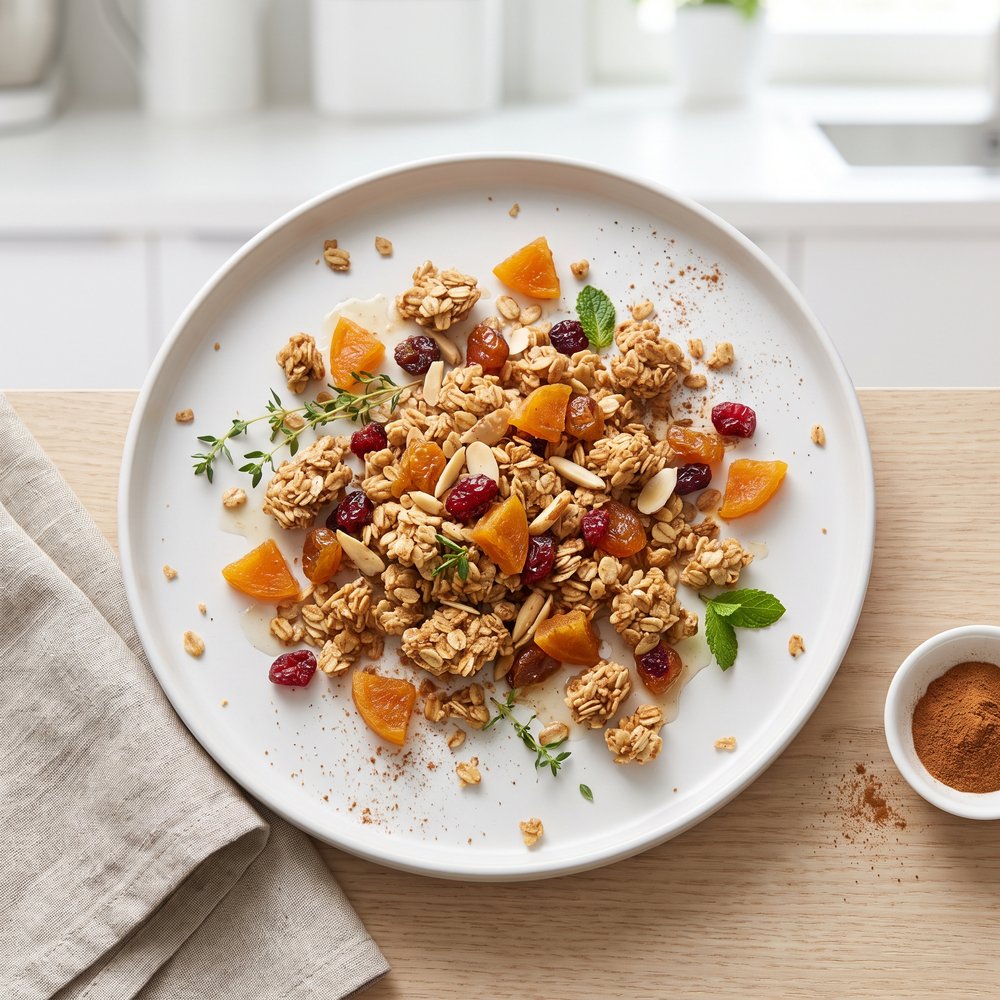 Cinnamon-Nut Vegan Granola