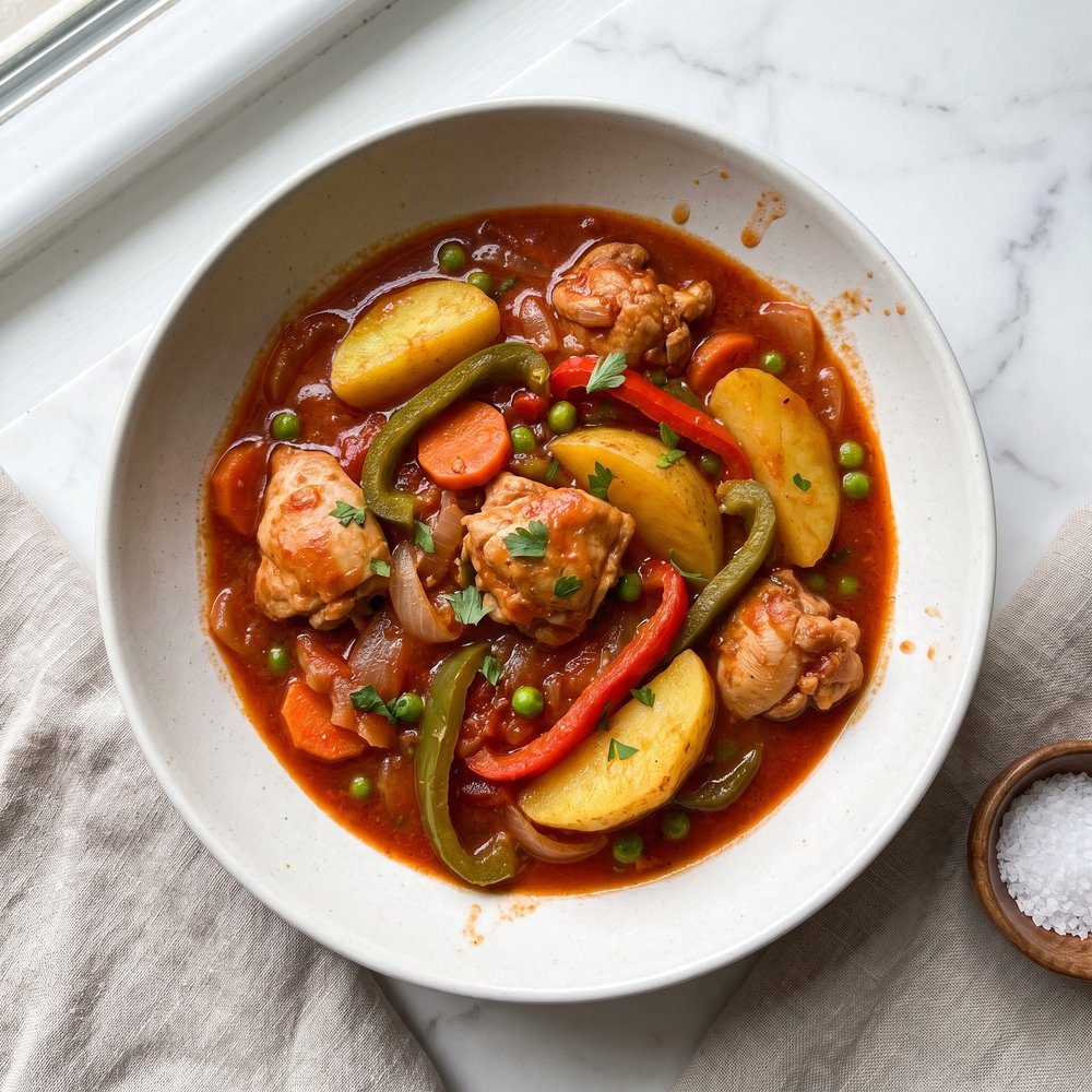 Crockpot Chicken Afritada