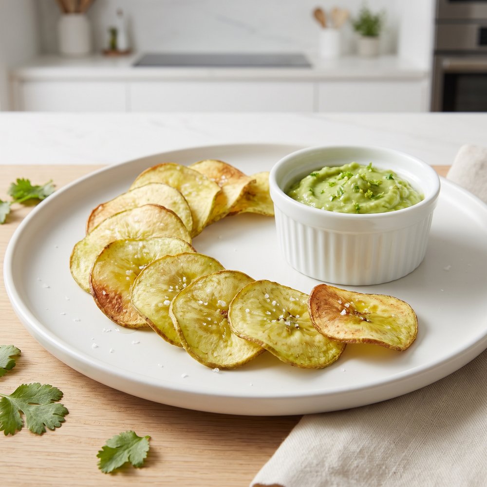 Crispy Air-Fried Plantain Chips