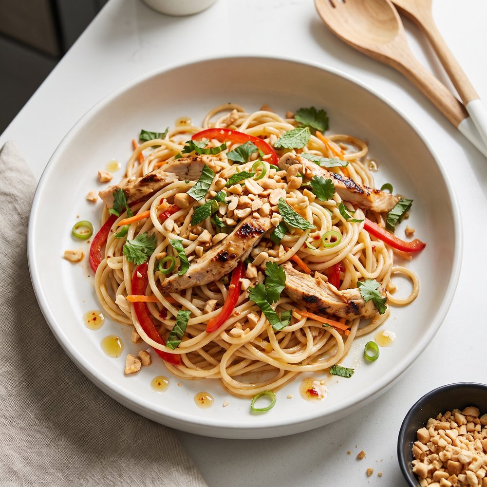 Asian-Style Chicken Noodle Salad