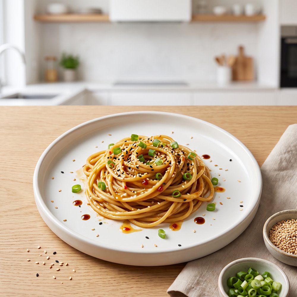 My Go-To Peanut Sesame Noodles