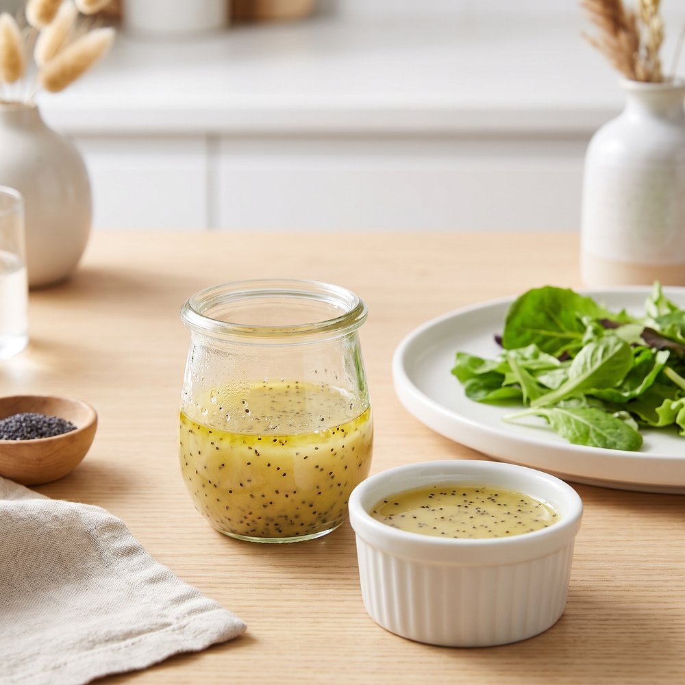 Light Poppy Seed Salad Dressing for Two