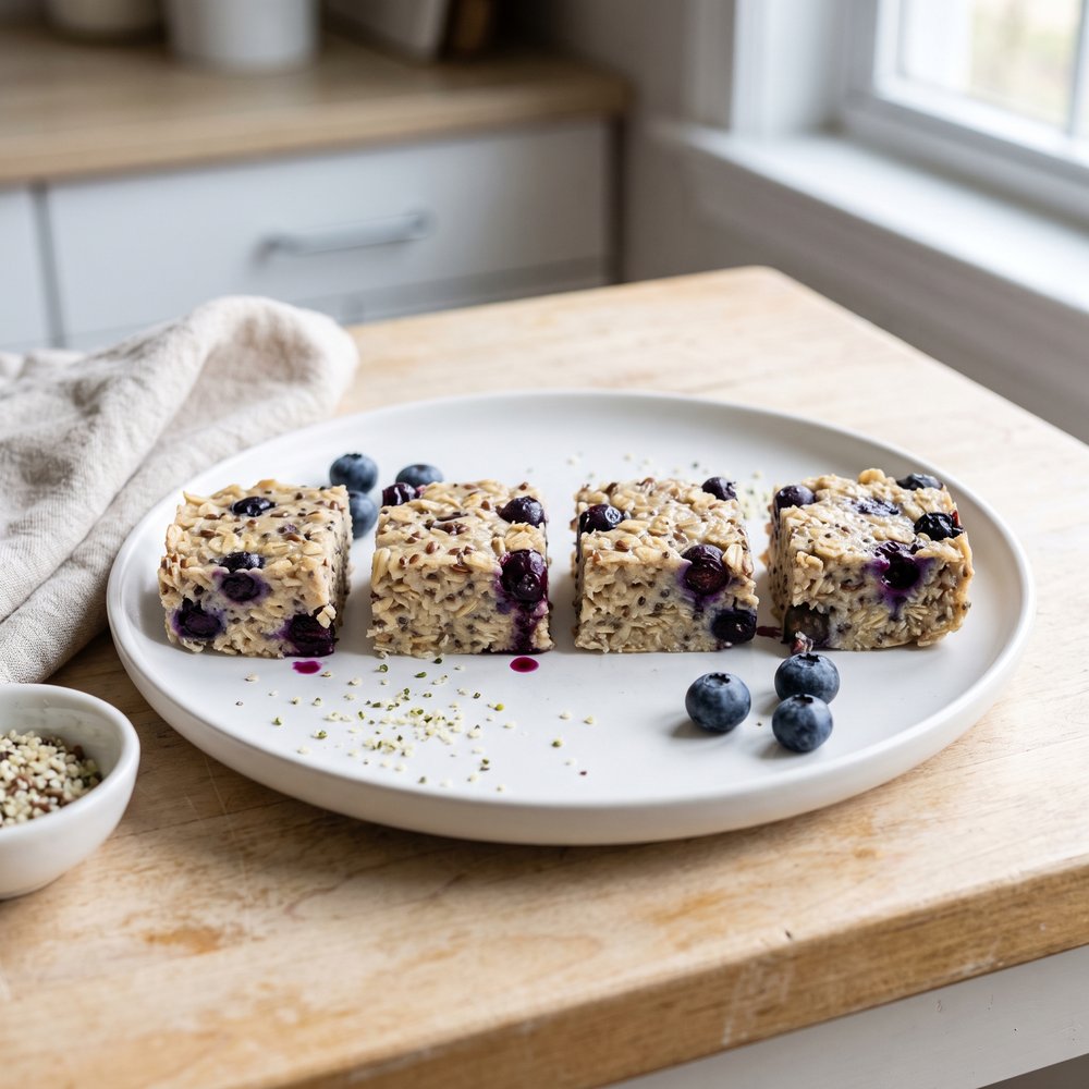 Oatmeal Blueberry Bites for Baby-Led Weaning