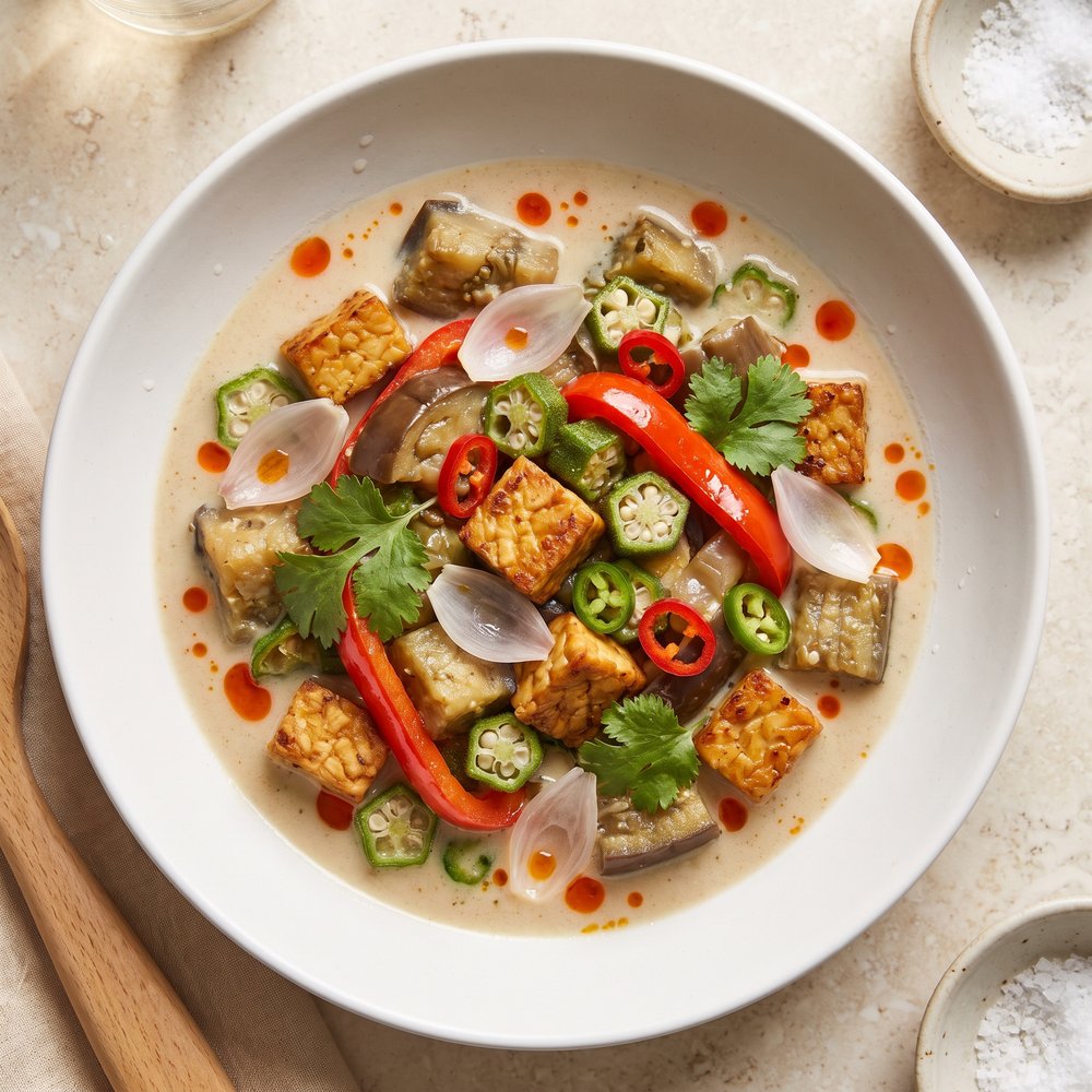 Tempeh Ratatouille, Indonesian-Style