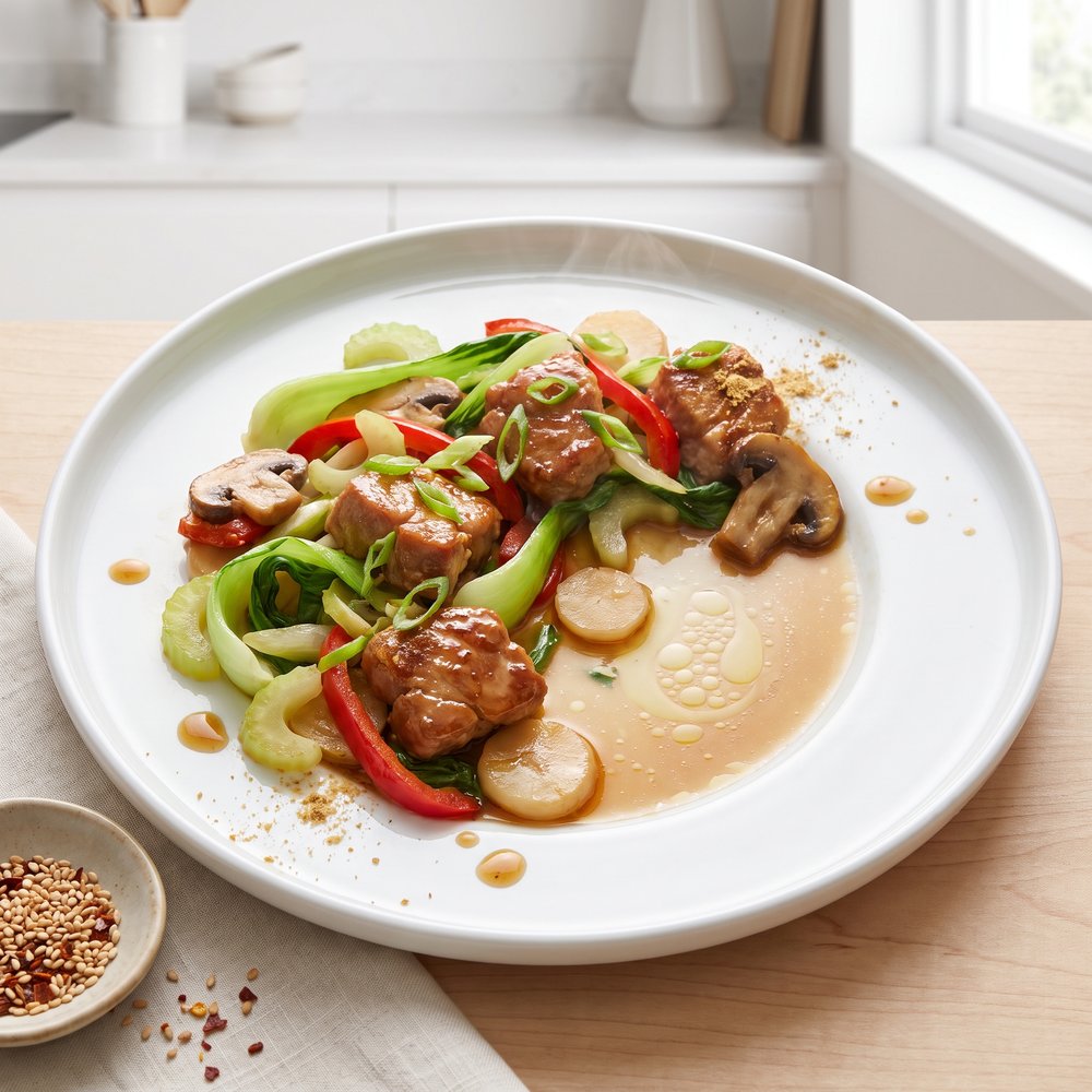 Stir-Fried Pork Chop Suey