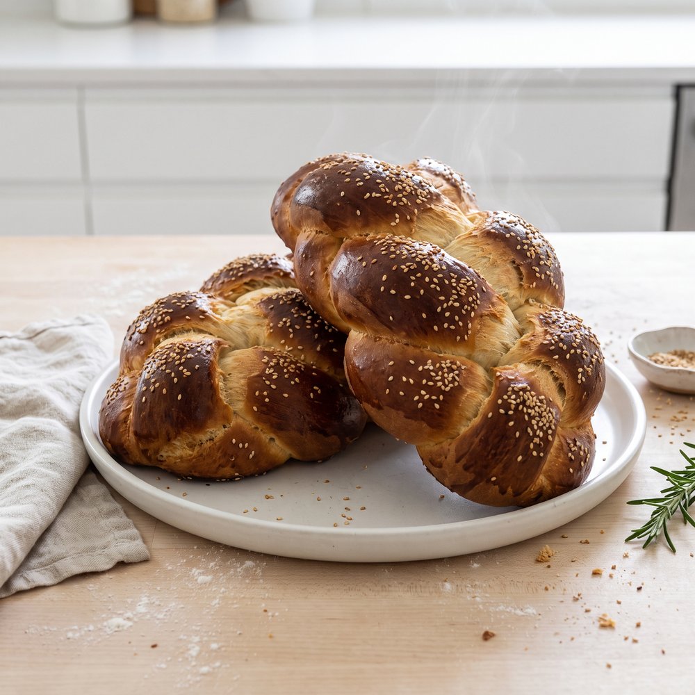 Traditional Shabbat Braided Challah