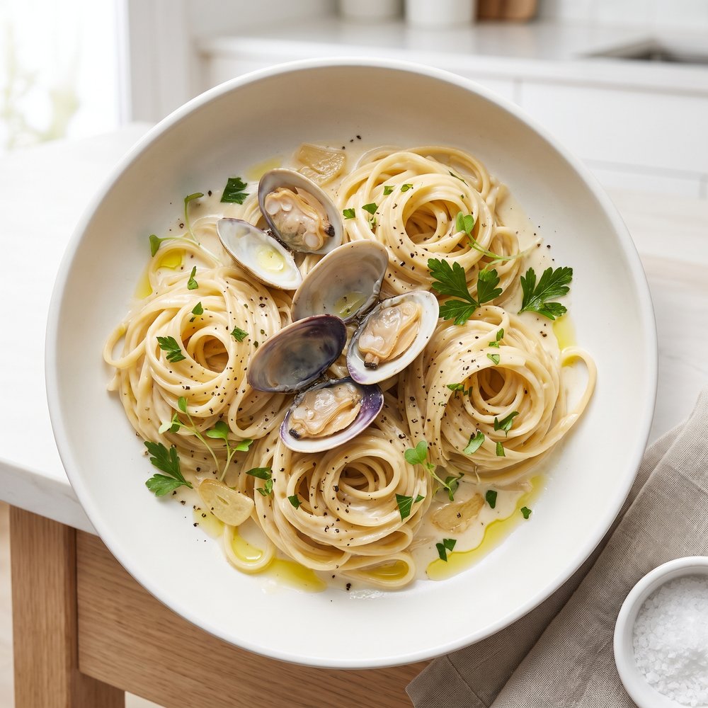 Creamy Linguine with Clam Sauce