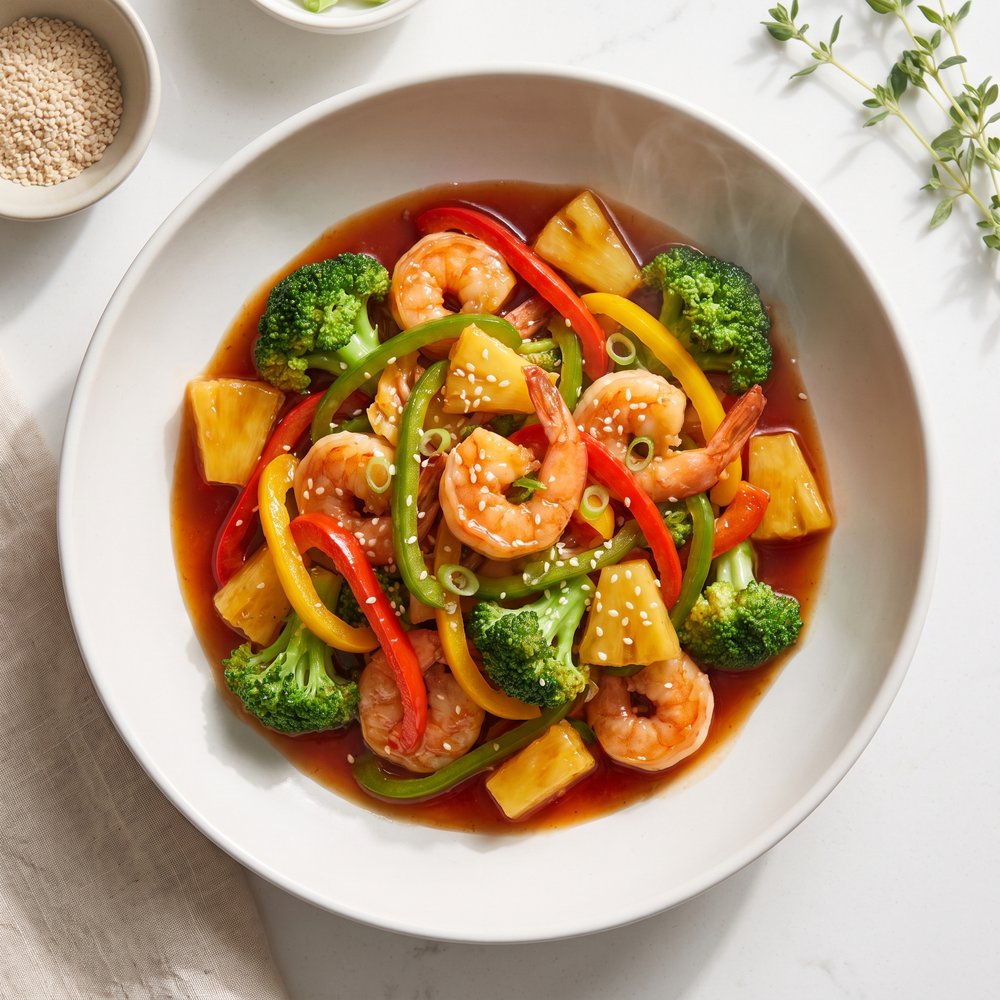 Pineapple-Shrimp Stir-Fry