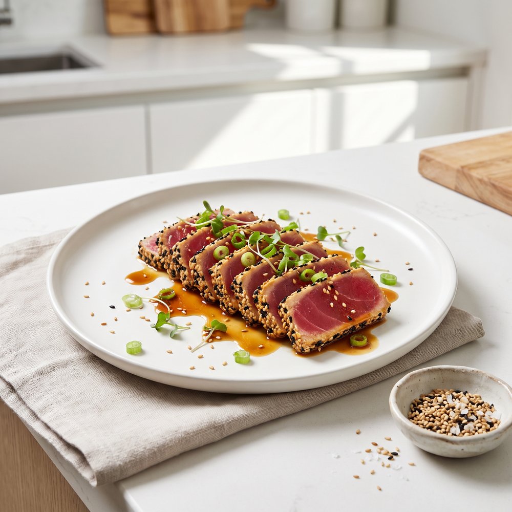 Asian Sesame Seared or Grilled Tuna (Gluten Free)