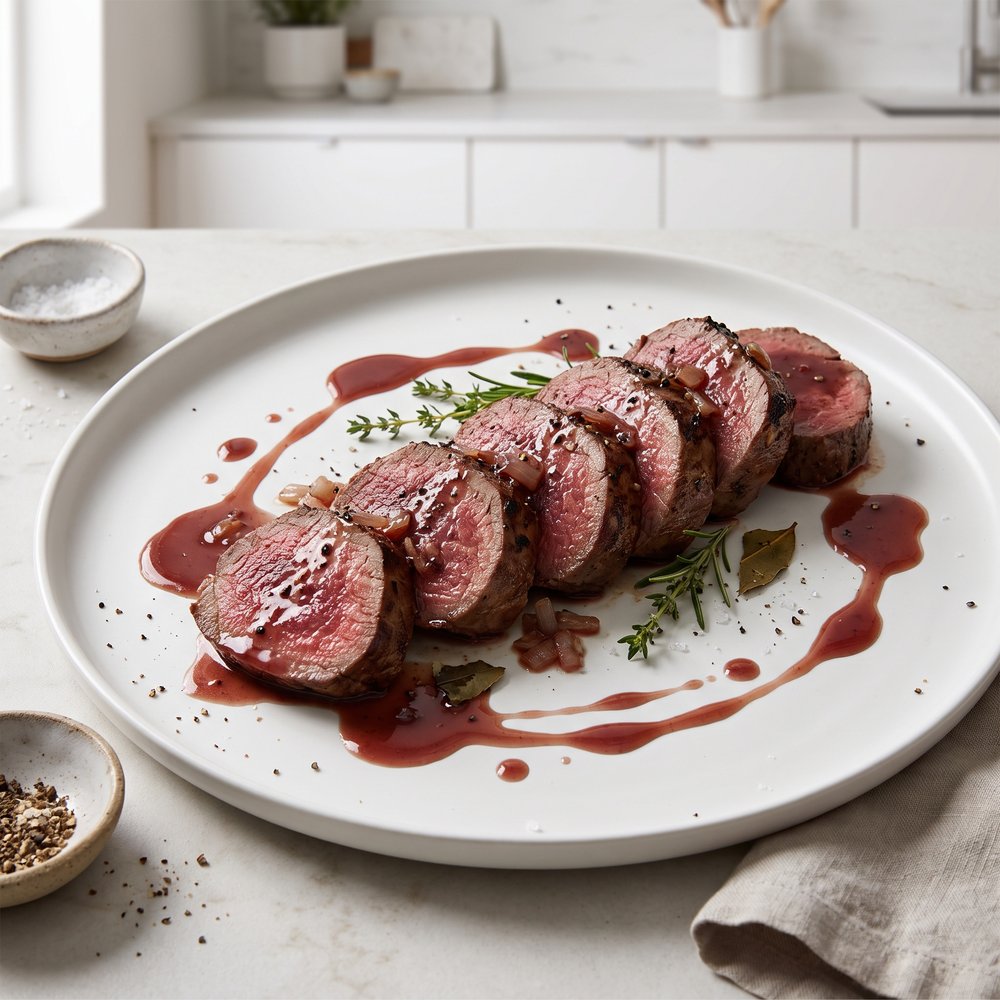 Marinated Venison Loin Roast