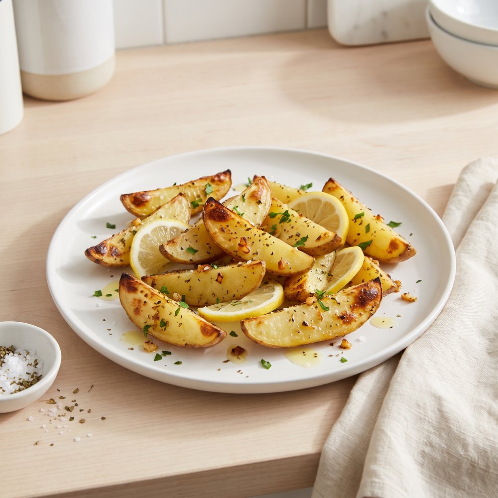 Lemon-Garlic Greek Grilled Potatoes