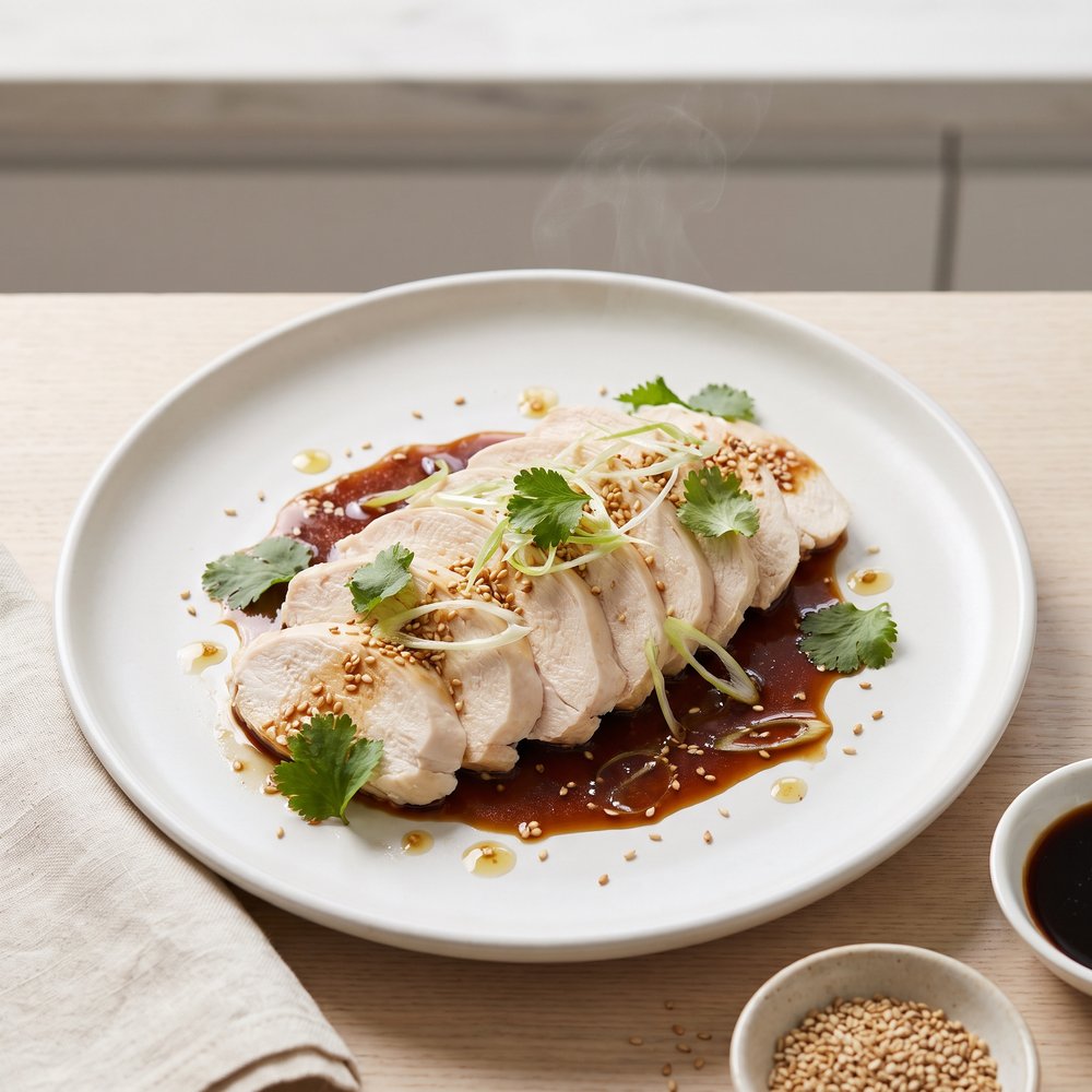 Simple Steamed Chicken Breasts