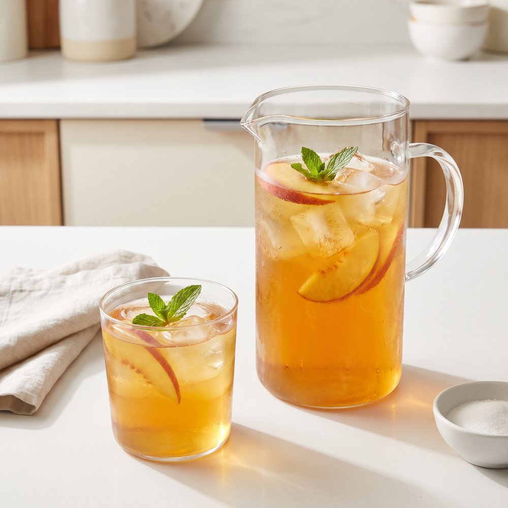 Fresh Peach Iced Tea