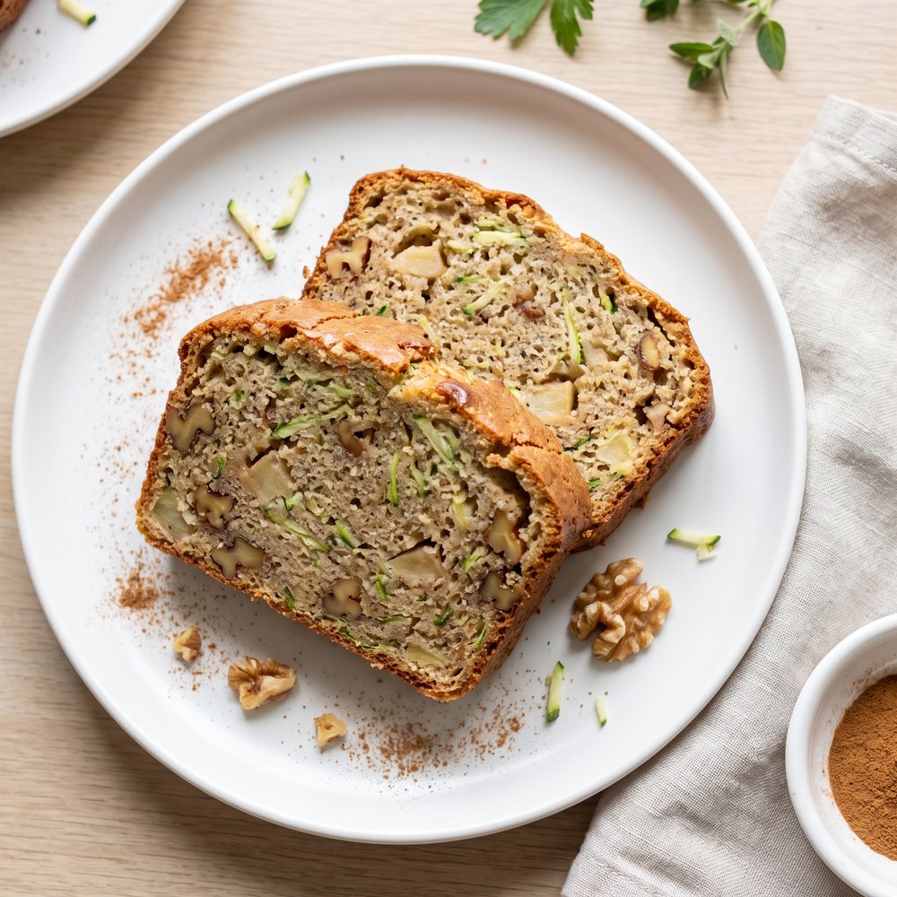 Cinnamon Apple–Zucchini Quick Bread