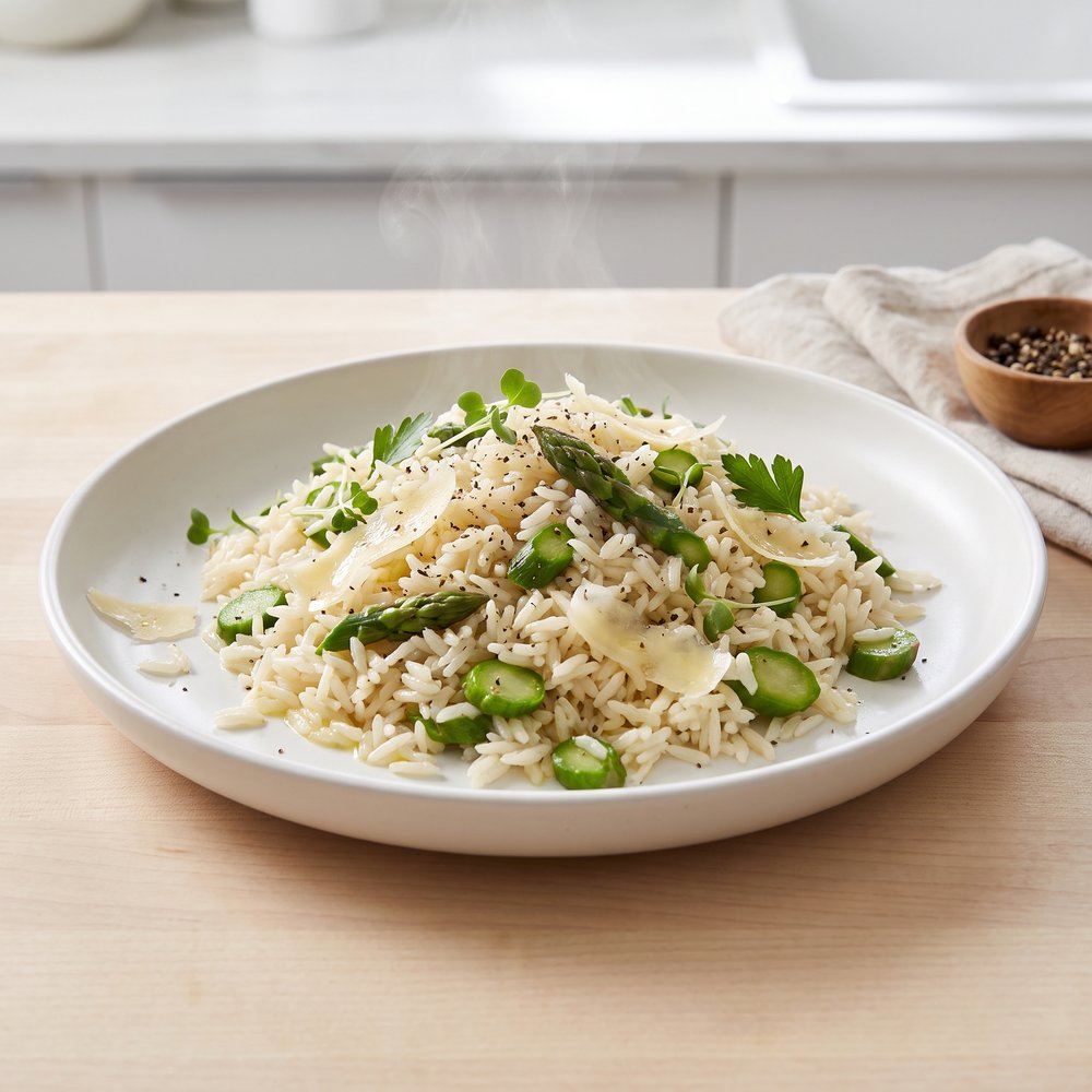 Parmesan Asparagus Basmati Rice