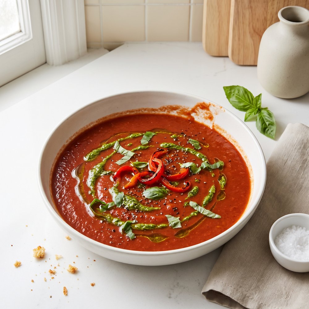 Oven-Roasted Roma Tomato Soup